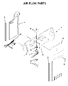 Air flow parts Diagram and Parts List for 10651113710  Kenmore Refrigerator