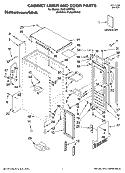 Part Location Diagram of 2313815 Whirlpool Wrap, Door