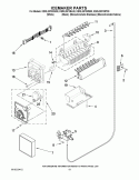 Part Location Diagram of W11512152 Whirlpool Ice Maker