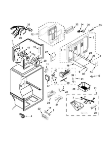 Liner & Icemaker Parts Diagram and Parts List for IK8FXNGFDM00  Whirlpool Refrigerator