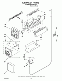 ICEMAKER PARTS Diagram and Parts List for ID3CHEXWS01  Whirlpool Refrigerator