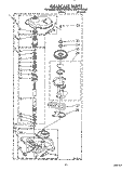 GEARCASE Diagram and Parts List for KAWE760WWH3  KitchenAid Washer