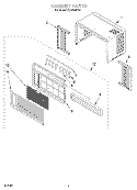 CABINET Diagram and Parts List for ACQ062PK0  Whirlpool Air Conditioner