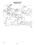 BULKHEAD Diagram and Parts List for LG5791XMW0  Whirlpool Dryer