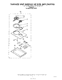 SURFACE UNIT KIT RCK889(261976) Diagram and Parts List for RGE8300H  Whirlpool Range