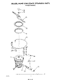 HEATER, PUMP AND LOWER SPRAY ARM Diagram and Parts List for DU9000XR7  Whirlpool Dishwasher