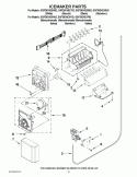 ICEMAKER PARTS Diagram and Parts List for GSF26C4EXB02  Whirlpool Refrigerator