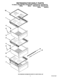 REFRIGERATOR SHELF PARTS Diagram and Parts List for GSS30C6EYY02  Whirlpool Refrigerator