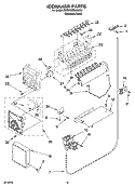 ICEMAKER PARTS, OPTIONAL PARTS (NOT INCLUDED) Diagram and Parts List for BRS70WRANA00  Whirlpool Refrigerator
