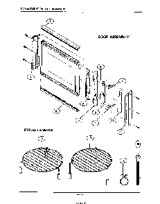 Door Diagram and Parts List for KECO376MCS  KitchenAid Microwave