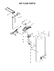 Air flow parts Diagram and Parts List for 10651762511  Kenmore Refrigerator