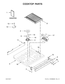 Part Location Diagram of W11188712 Whirlpool Knob Bezel
