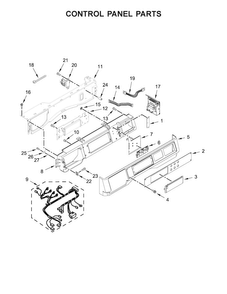 Part Location Diagram of W11229665 Whirlpool Electric Control Board