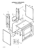 EXTERNAL OVEN Diagram and Parts List for SF304BSWW1  Whirlpool Range