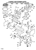 CABINET AND STIRRER PARTS Diagram and Parts List for KEHC379JWH06  KitchenAid Microwave Oven Combo