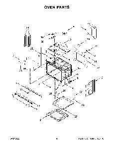 Oven Parts Diagram and Parts List for KOST100ESS20  KitchenAid Wall Oven