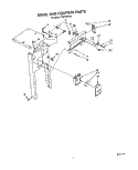 PANEL AND CONTROL Diagram and Parts List for TU8150XTP2  Whirlpool Trash Compactor