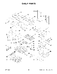 Shelf Parts Diagram and Parts List for KRFC300ESS06  KitchenAid Refrigerator