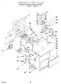 DISPENSER FRONT Diagram and Parts List for KSUS25QDWH00  KitchenAid Refrigerator
