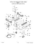 SECTION Diagram and Parts List for 1195W1A  Roper Cooktop