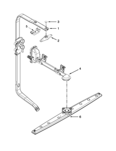Upper Wash And Rinse Parts Diagram and Parts List for 7WDT790SAYM3  Whirlpool Dishwasher