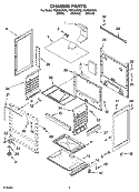 CHASSIS PARTS Diagram and Parts List for FGP300KN2  Roper Range