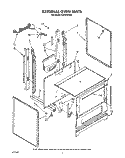 EXTERNAL OVEN Diagram and Parts List for FGP315VW3  Roper Range