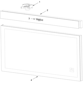 Door And Vent Door Parts Diagram and Parts List for WMMF5930PW02  Whirlpool Microwave