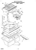 SHELF, LIT/OPTIONAL Diagram and Parts List for ET18GKXDN05  Whirlpool Refrigerator