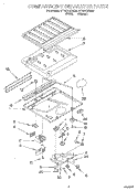 COMPARTMENT SEPARATOR Diagram and Parts List for RT14ZKXEW00  Roper Refrigerator