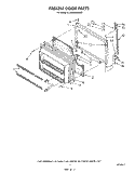 FREEZER DOOR Diagram and Parts List for ET20GMXSW02  Whirlpool Refrigerator