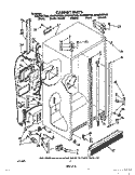 CABINET Diagram and Parts List for ED22DWXTG05  Whirlpool Refrigerator