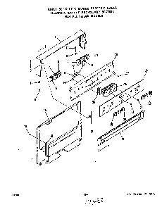 Part Location Diagram of 331464 Whirlpool Oven controller