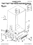 CABINET PARTS Diagram and Parts List for GD5NVAXSA02  Whirlpool Refrigerator