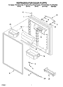 REFRIGERATOR DOOR Diagram and Parts List for KTRA22ELSS00  KitchenAid Refrigerator