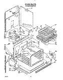 OVEN, LIT/OPTIONAL Diagram and Parts List for RM288PXV6  Whirlpool Microwave Oven Combo
