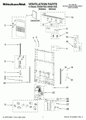 VENTILATION PARTS Diagram and Parts List for KIRD801VSS0  KitchenAid Range Hood