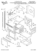 Part Location Diagram of LIT4451887 Whirlpool Tech Sheet (Oven)