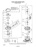 PUMP AND MOTOR Diagram and Parts List for DU9700XR6  Whirlpool Dishwasher