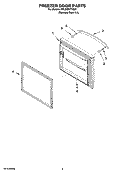 FREEZER DOOR PARTS Diagram and Parts List for KBLS22KTSS01  KitchenAid Refrigerator