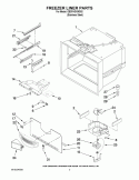 FREEZER LINER PARTS Diagram and Parts List for GB2FHDXWS02  Whirlpool Refrigerator