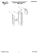 CONTROL PANEL Diagram and Parts List for MT3090XBQ0  Whirlpool Microwave