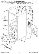 CABINET PARTS Diagram and Parts List for KBLS22ETSS00  KitchenAid Refrigerator