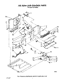 AIR FLOW AND CONTROL Diagram and Parts List for AC1012XM2  Whirlpool Air Conditioner