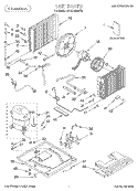 UNIT, LITERATURE Diagram and Parts List for BPAC1800FS0  Whirlpool Air Conditioner
