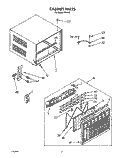 CABINET Diagram and Parts List for BFRH183  Whirlpool Air Conditioner