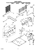 UNIT PARTS Diagram and Parts List for KTRC22KMBT02  KitchenAid Refrigerator