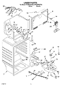 LINER PARTS Diagram and Parts List for ET8WTMXKQ04  Whirlpool Refrigerator