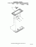 CONTROL PARTS Diagram and Parts List for KSRJ25FXMT00  KitchenAid Refrigerator