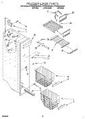 FREEZER LINER Diagram and Parts List for 4YED25DQAB00  Whirlpool Refrigerator